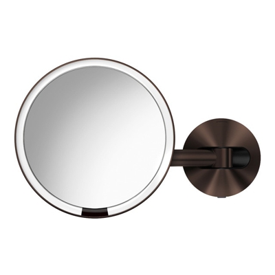 Simplehuman - Espejo De Pared Con Sensor A La Red Beauty Bronce