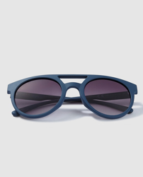 Jo & Mr. Joe - Gafas De Sol Unisex Con Montura De Doble Puente En Pasta Azules en oferta