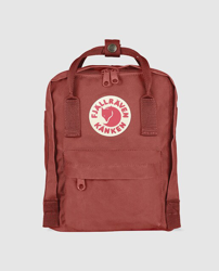 Fjällräven - Mochila Unisex Kanken Mini En Rojo Con Logo Frontal en oferta