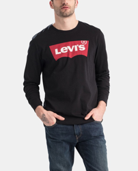 Levi's - Camiseta De Hombre Levi´s Negra De Manga Larga en oferta