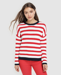 Green Coast - Jersey Oversize De Mujer De Rayas precio