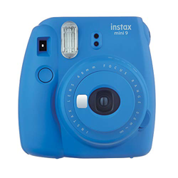 Fujifilm instax mini 9 Cámara Instantánea - Azul Cobalto con Película Foto mini 10 Paquetes en oferta