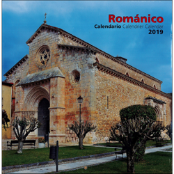 Calendario de pared 2019 románico en oferta