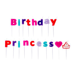 Pack 18 Velas Birthday Princess precio