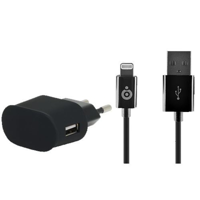 Adaptador USB de hogar y cable Lightning Bigben Interactive BC269175 negro