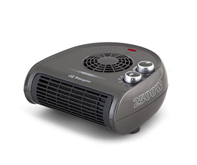 Calefactor Horizontal Orbegozo Fh-5031 Gris 2500w de Potencia 2 Posiciones de Calor y Función Ventilador