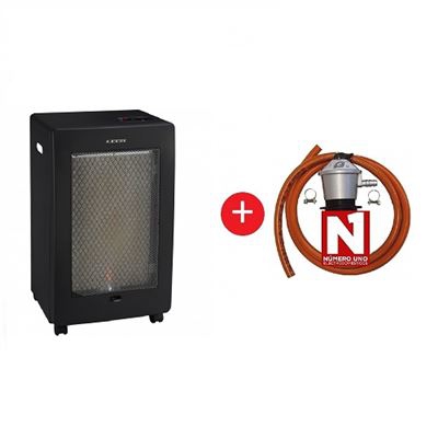 Estufa de Gas Catalítica Jocel JAG014122, 2500 W + Regulador de Gas butano HVG