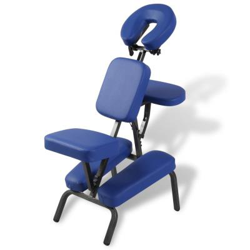 Silla de masaje y tratamiento, plegable portátil, azúl en oferta