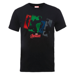 Camiseta Marvel Los Vengadores  Equipo Ataques  - Hombre - Negro - M - Negro en oferta