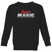 Nintendo Super Mario Original 80s Hero Kid's Sweatshirt - Black - 11-12 años - Negro características