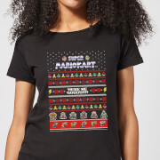 Nintendo Mario Kart Here We Go Women's Christmas T-Shirt - Black - S - Negro características