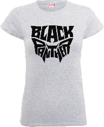 Camiseta Marvel Black Panther  Emblema  - Mujer - Gris - S - Gris en oferta