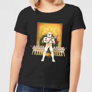 Star Wars Candy Cane Stormtroopers Women's Christmas T-Shirt - Black - L - Negro características