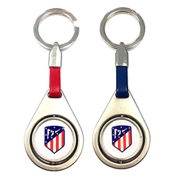 Atlético de Madrid Club de Fútbol 3D Spinning Crest Keyring Metal Club Crest Col precio