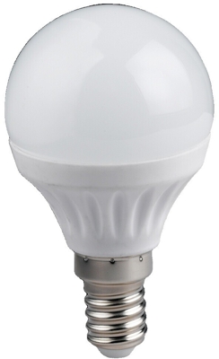 Tropfenförmiges LED Leuchtmittel in warmweiß mit 4W & 320Lm, nicht dimmbar, E14