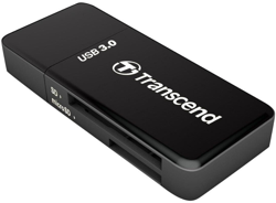 Transcend USB 3.0 SDHC / SDXC / microSDHC / SDXC Card Reader, TS-RDF5K (Negro) características