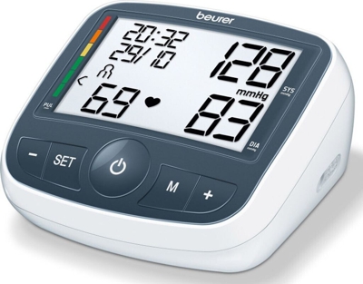 Beurer Oberarm Blutdruckmessgerät BM 40 Blutdruckmessgerät im kompakten Design