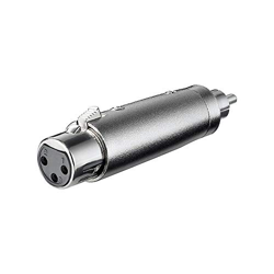 Adaptador XLR mono 3 pin hembra - RCA macho Gris - G en oferta