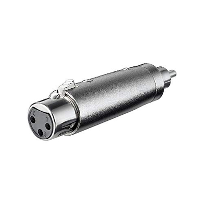 Adaptador XLR mono 3 pin hembra - RCA macho Gris - G