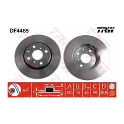TRW df4469 Disco de freno precio