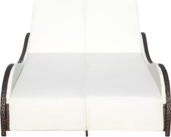 VidaXL Tumbona doble de ratán marrón (41976) en oferta