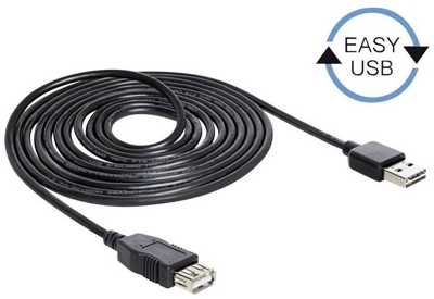EASY-USB 2.0-A - USB 2.0-A, 5m cable USB USB A Negro