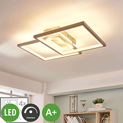 Foco de techo LED Heriba con dos marcos, atenuable
