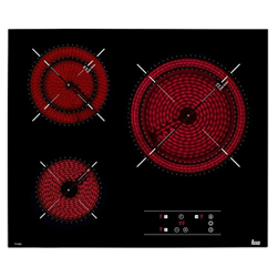 Teka - Placa Vitrocerámica TT PRO 6320 Con 3 Zonas High Light Negro precio