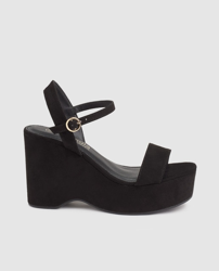 Fórmula Joven - Sandalias De Cuña De Mujer De Color Negro Con Plataforma,  precio y características - Shoptize