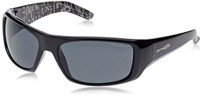 Arnette - Gafas De Sol De Hombre Con Montura De Nylon En Color Negro Y Lentes En Gris