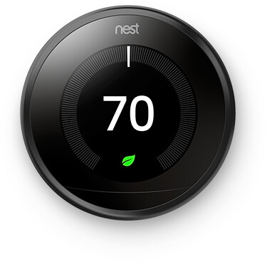 Google - Termostato Inteligente Nest Learning De 3ª Gen. Negro