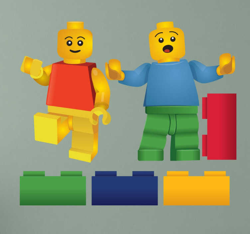 Stickers muñecos Lego precio