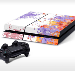 Vinilo para PS4 manchas de pintura características