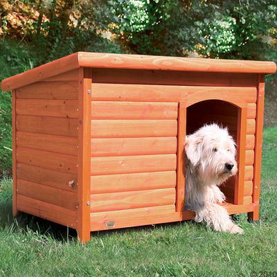 Caseta de madera Trixie Natura de techo plano - L: 104 x 72 x 68 cm (L x An x Al)