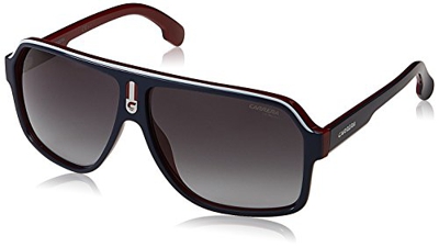 Carrera 1001/S 9O 8RU Gafas de sol, Azul (BLUEE REDWHTE/DARK GREY SF), 62 Unisex-Adulto