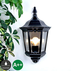 Aplique para exteriores Lieva, negro en oferta