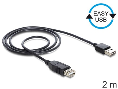 EASY-USB 2.0-A - USB 2.0-A, 2m cable USB USB A Negro