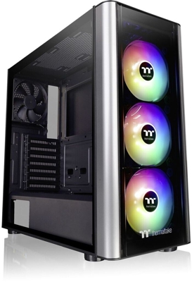 Thermaltake CA-1M7-00M1WN-00 Level 20 MT ARGB Mid Tower - Carcasa para ordenador (cristal templado), color negro