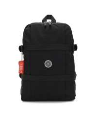 Kipling - Mochila Escolar Con Cierre De Cremallera De Color Negro en oferta