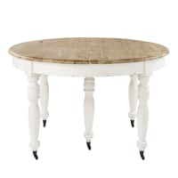 Mesa de comedor extensible de 6/14 personas con ruedas L.125/325 Provence | Maisons du Monde características