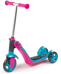 Smoby - Correpasillos Patinete Reversible 2 En 1 Rosa características