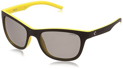 Polaroid PLD 7008/S AH ZAU Gafas de sol, Negro (Black Yellow/Grey Pz), 54 para Hombre