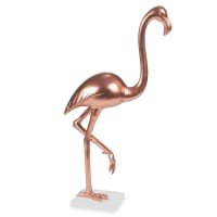 Figura de flamenco rosa H 48 cm Modern Copper | Maisons du Monde en oferta
