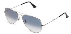 Ray-Ban Aviator Large Metal, Gafas de sol para Hombre, Plateado (Light Blue Gradient), 58 características