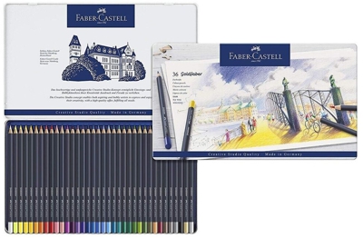 Faber Castell Goldfaber Colour Pencil in Metal Tin (Pack of 36)