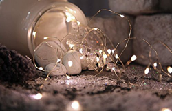Ramillete de luces LED Dew Drops con baterías características