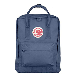 Fjällräven - Mochila Kanken De Vinilo Impermeable En Azul Con Cremalleras en oferta