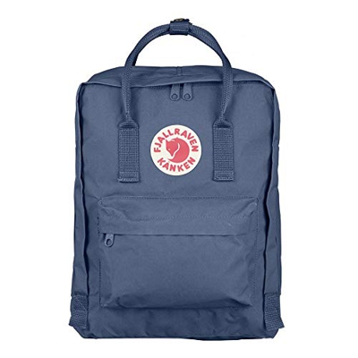 Fjällräven - Mochila Kanken De Vinilo Impermeable En Azul Con Cremalleras
