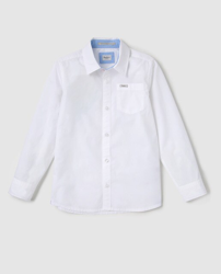 Pepe Jeans - Camisa De Niño En Blanco Con Bolsillo en oferta