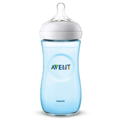 Philips Avent - Biberón Anticólicos Tetina Silicona Natural Flujo Rápido (330 Ml.) Azul características